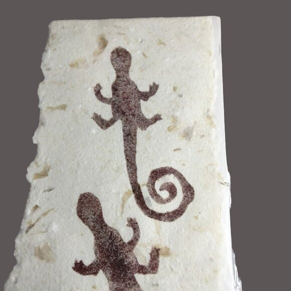 Curling Tails Pictograph Lizard Print Buena Vista Co Signed Lyn Petrillo Paper - Picture 4 of 7